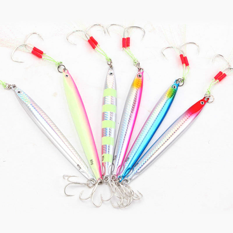 Metal Jig with Double Hooks, 40–80 g (1.4–2.8 oz)