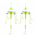 Barbless Flip-Style Bait Hooks, Sizes 10–15 (Glow Finish)