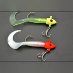 Curly Tail Soft Bait with Lead Jig Head, 18–50 g (0.6–1.8 oz)