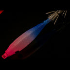 Squid Jig, Rubber-Wrapped Wooden Shrimp Lure, 8 cm (3.1 in)