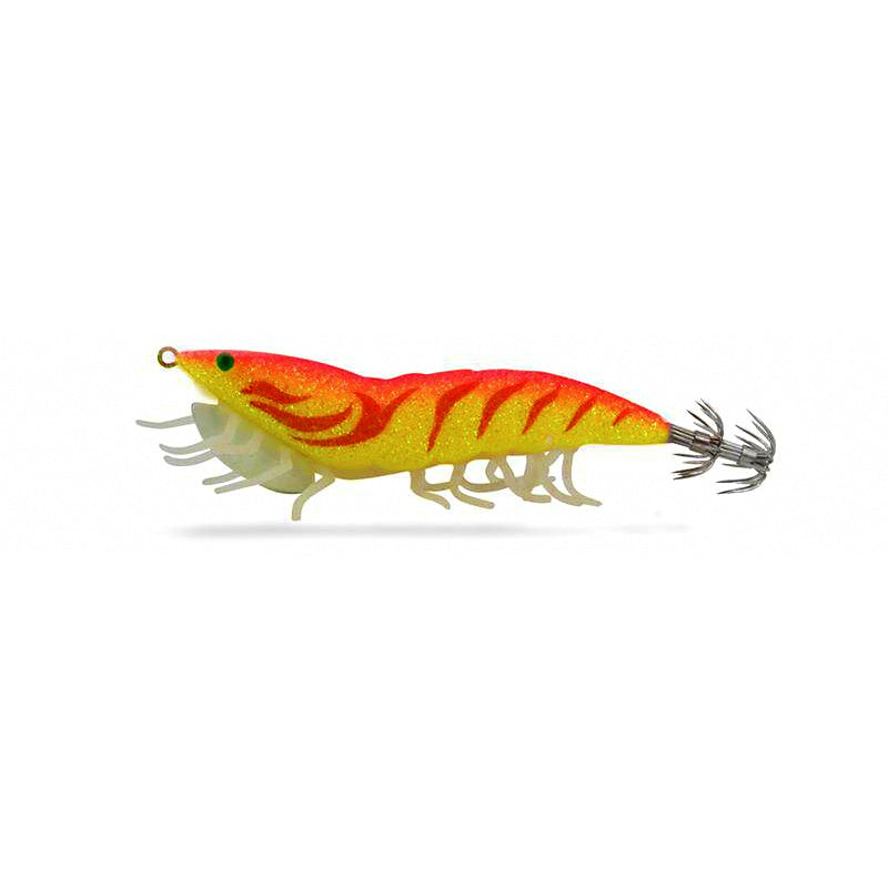 Rattle Wood Shrimp Squid Jig, Size 3.5, 21–24 g (0.74–0.85 oz)