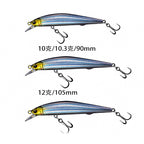 Floating & Suspending Minnow Lure, 7–10.5 cm (2.8–4.1 in)