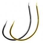 Alloy Steel Barbed Live Bait Hooks, Sizes 10–15