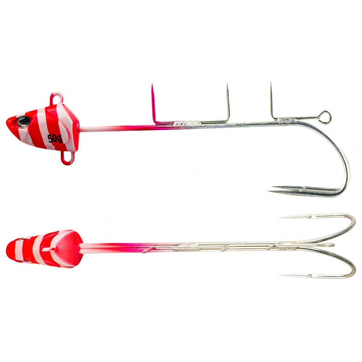 Metal Jig with Double Hooks, 50–250 g (1.8–8.8 oz)