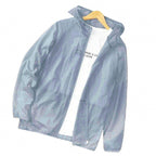 UPF 40+ Hooded Sun Protection Fishing Jacket, Zip Front