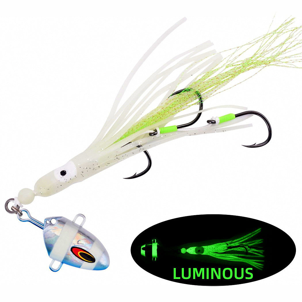 Slow Pitch Jig with Treble Hooks, 100–300 g (3.5–10.6 oz)