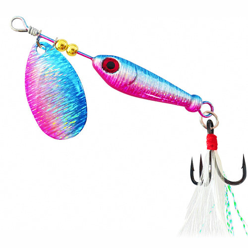Spinner Lure with Feather Treble Hook, 4.5–20 g (0.16–0.71 oz)
