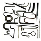 Custom Bent Round Steel Hook, V/D/Square Ring Link Hook