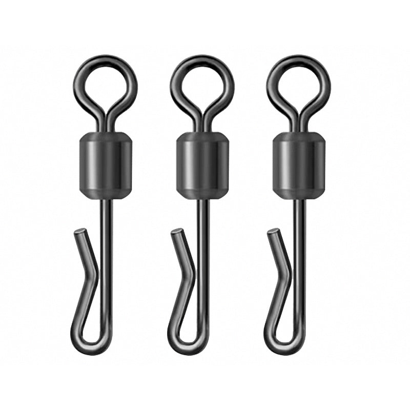 Rotating Q-Type Snap Connector, Black, Sizes 4, 6, 8
