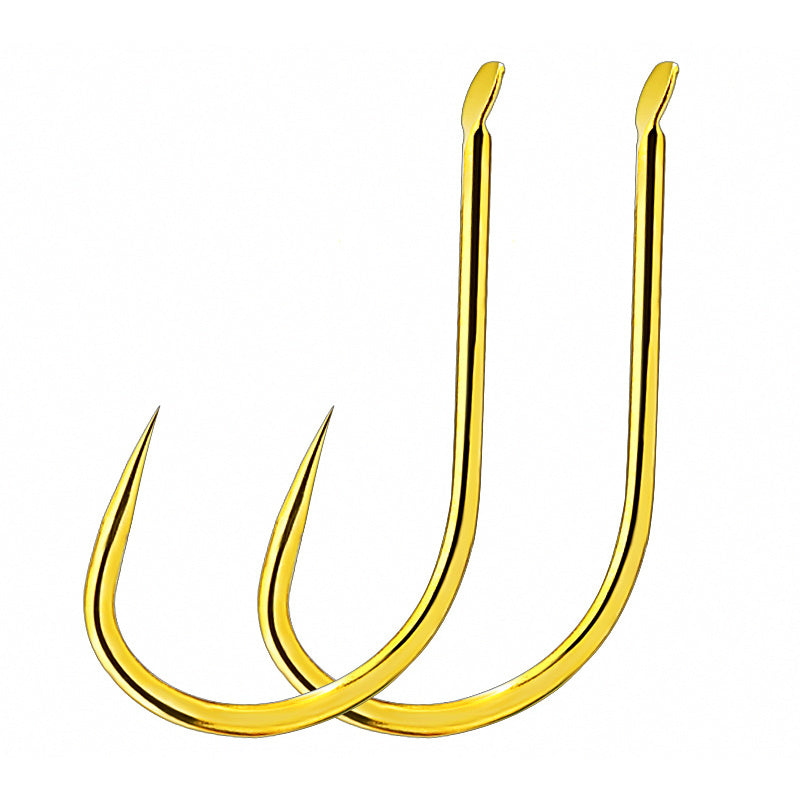 Bulk Fishing Hooks, Barbed or Barbless, 50 pcs, No. 1–13