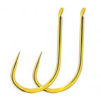 Bulk Fishing Hooks, Barbed or Barbless, 50 pcs, No. 1–13