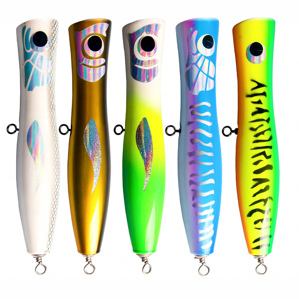Wooden Trolling Lure for Tuna, 218 mm (8.6 in), 120 g (4.2 oz)