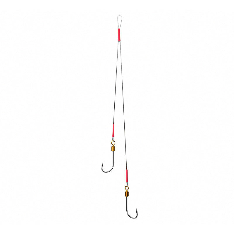 Wire Snelled Hooks, 5-Pack – Single & Double Hook Rigs