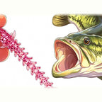 Needle Tail Soft Bait with Weighted Hook, 2.5–7 g (0.09–0.25 oz)