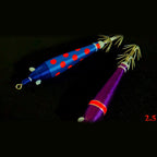 Cloth Wrapped Squid Jig, Size 2.5, Glow Eyes, 3.7 g (0.13 oz)