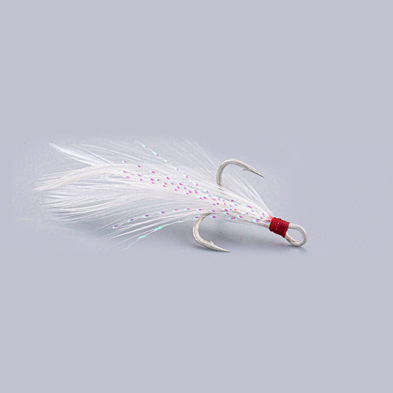 Barbed Treble Hooks, Blood Groove, Sizes 4–14