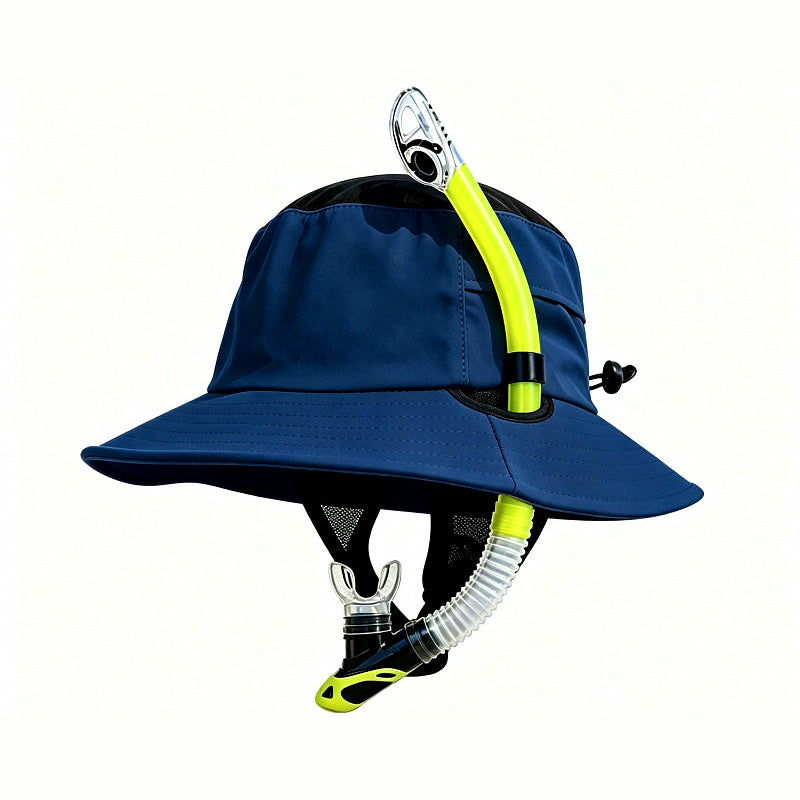 Sun Bucket Hat with Snorkel Slot, One Size 56-60 cm
