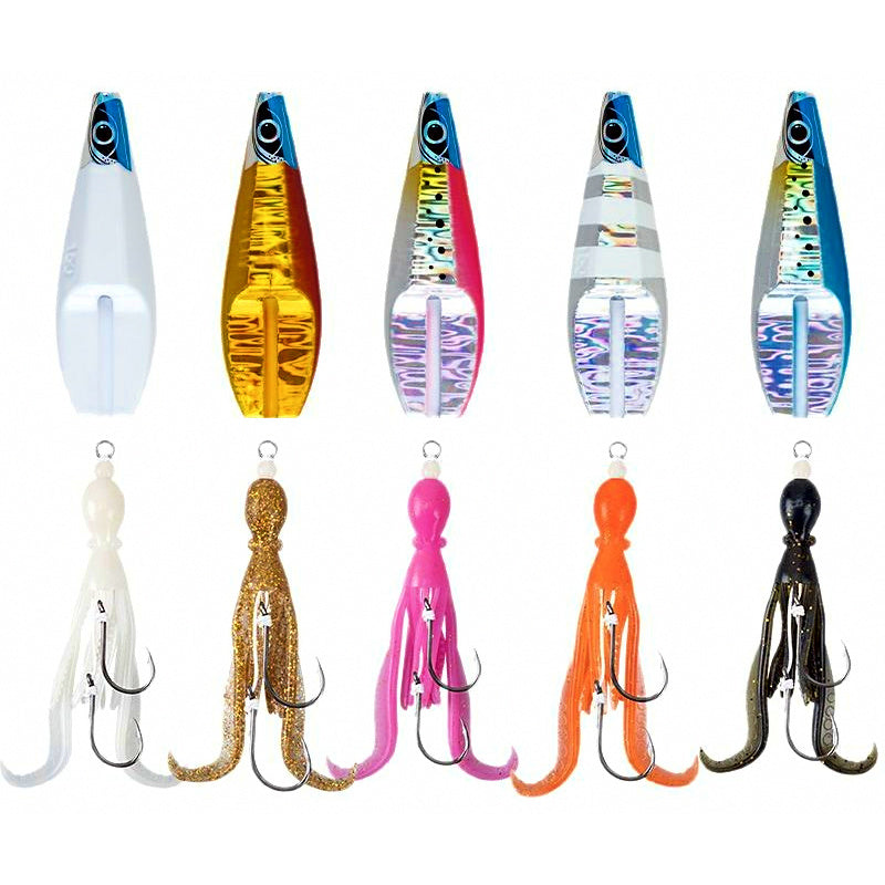 Inchiku Jig, 80–150 g (2.8–5.3 oz), Bare or With Hooks