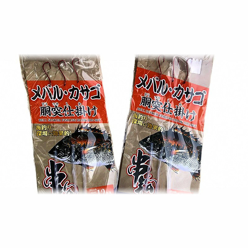 3-Hook String Rig, Barbed Hooks, Sizes 9–18