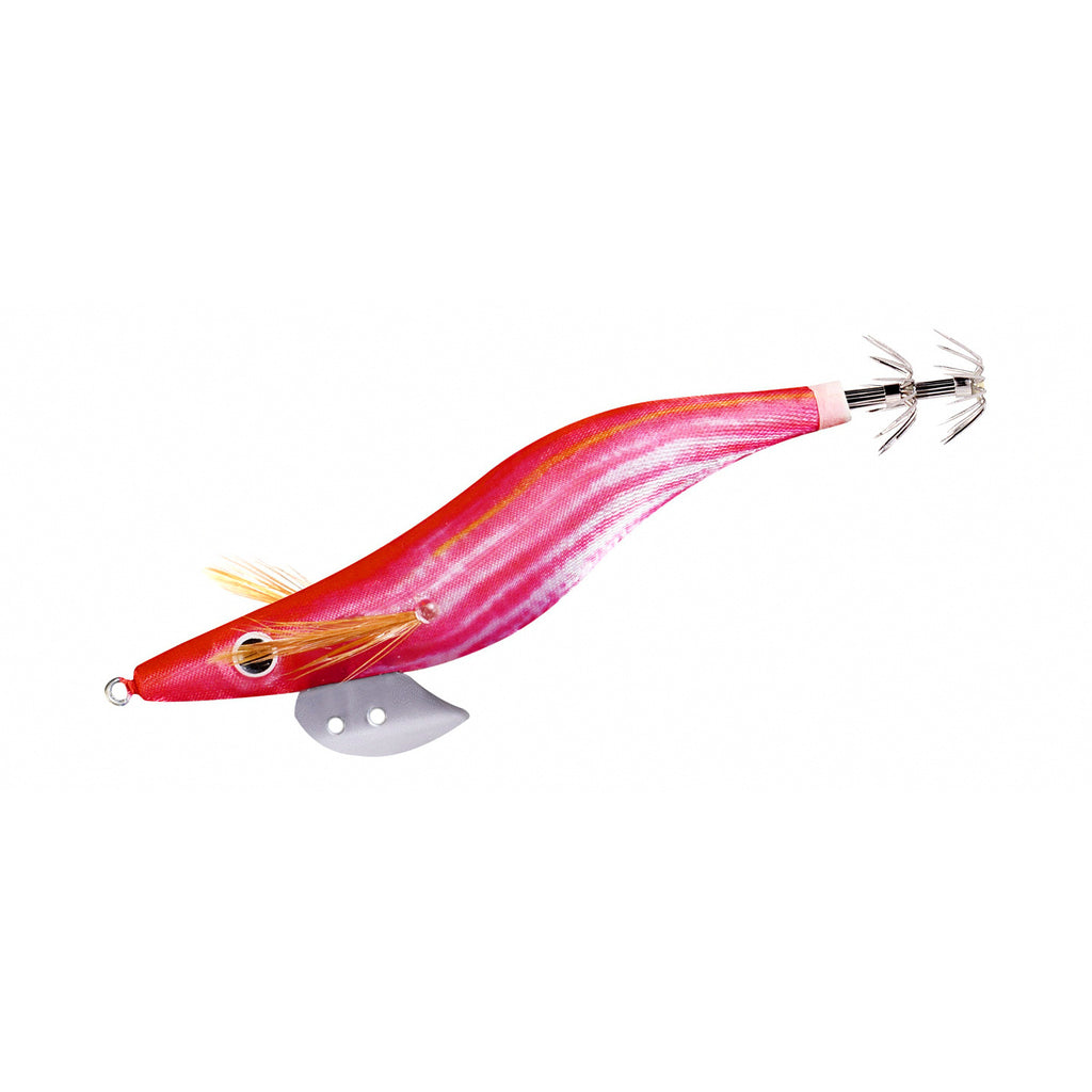 Wooden Shrimp Squid Jig, Glow Watermelon Red, 12–13.5 cm