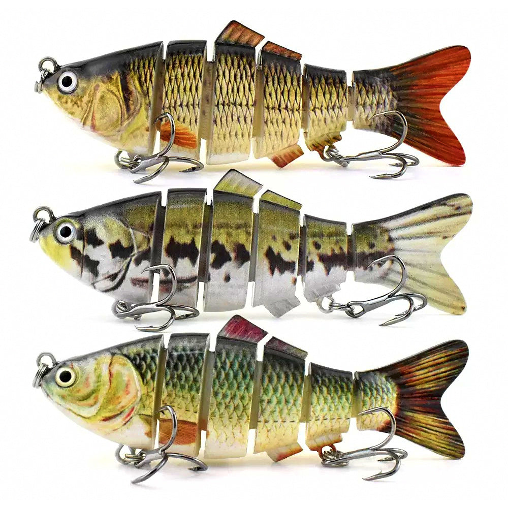 6-Segment Jointed Swimbait Hard Lure, Saltwater