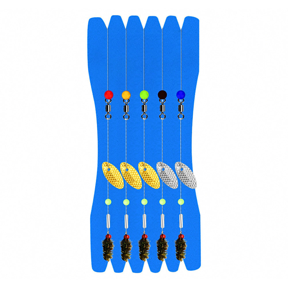 Pre-Tied Sequin Fly Hooks with Casting Aid, 5-Pack