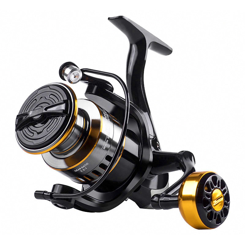 All-Metal Spinning Reel, Sizes 1000-7000, EVA or Metal Knob