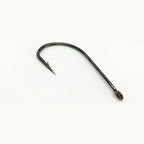 Long Shank Barbed Offset Hooks, Tube Style, Sizes #5–#36
