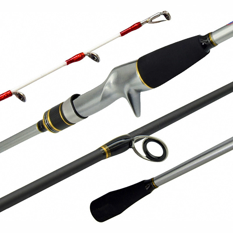 Saltwater Boat Rod, Carbon Hard Action, 2-Piece, 1.9–2.35 m