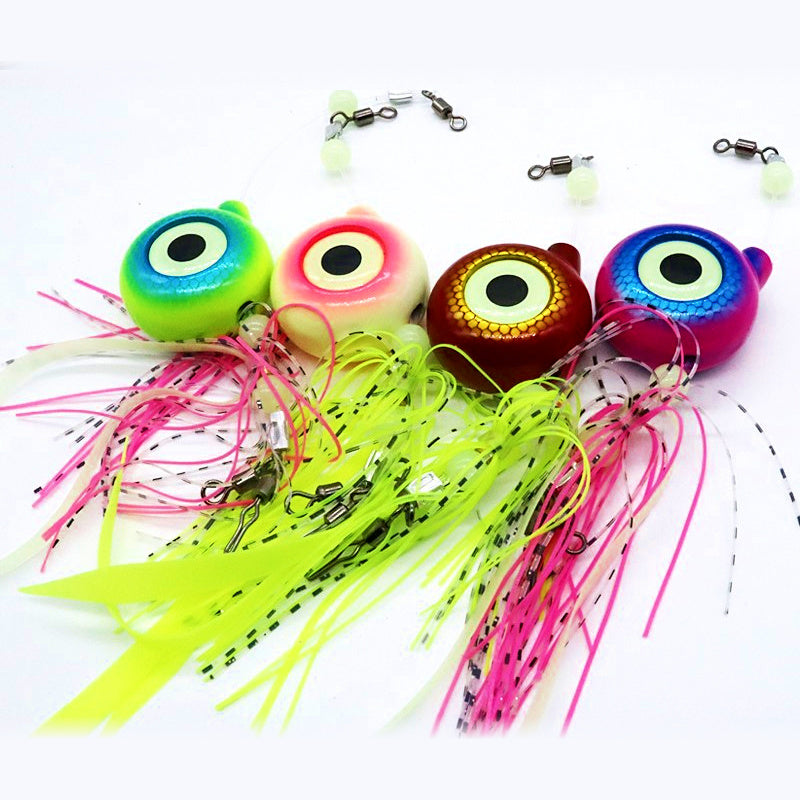 Glow Metal Lure with Figure-Eight Ring, 100–300 g (3.5–10.6 oz)