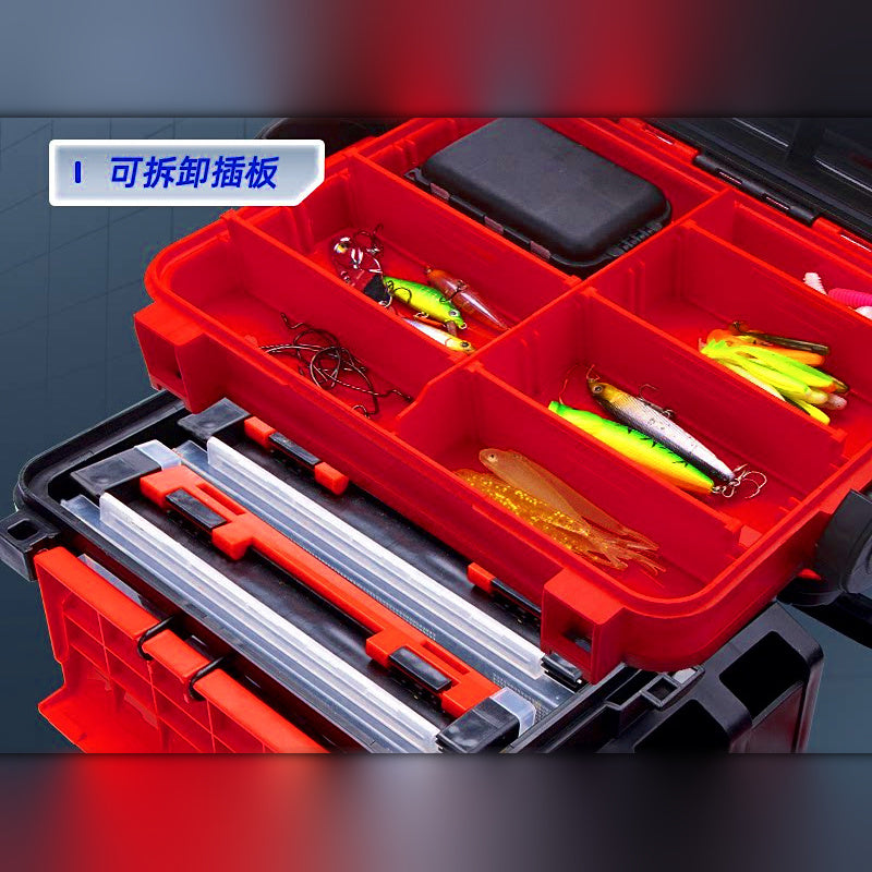 Sit-On Hard Tackle Box with Rod Holder Option, 6 L / 12 L
