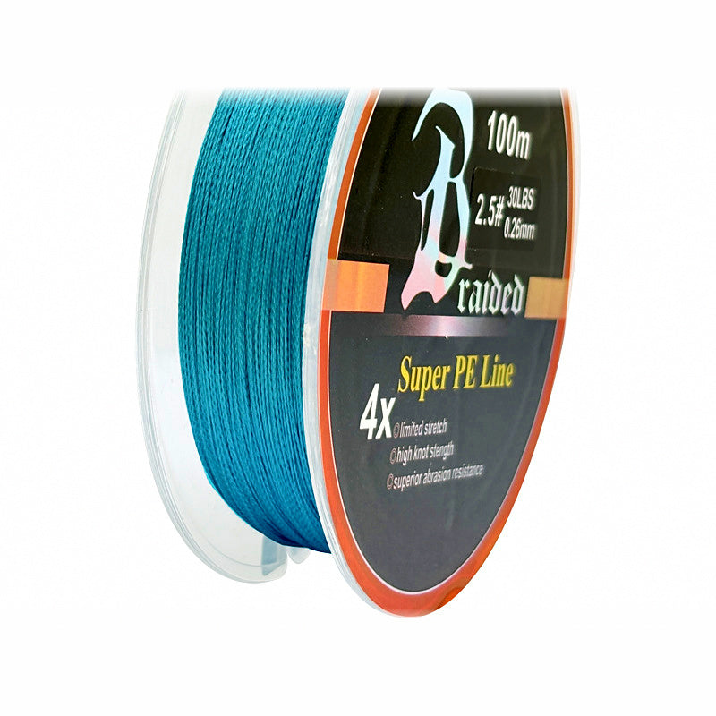 4-Strand PE Braided Fishing Line, 100 m (109 yd)