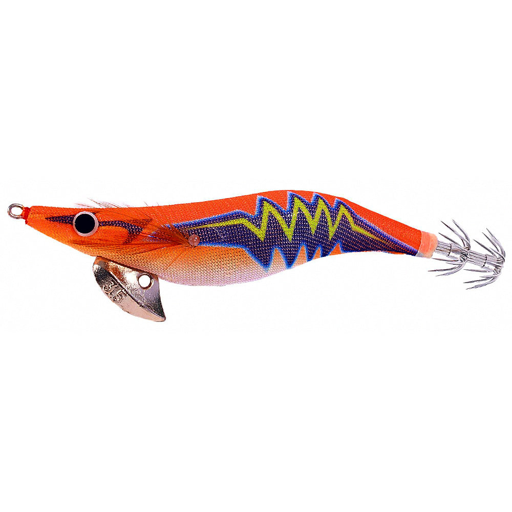 Glow Wood Shrimp Squid Jigs, 10-Pack, Sizes 2.5#–3.5#