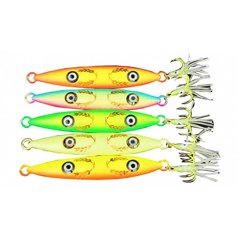 Glow Metal Jig with Rear Squid Hook, 200–250 g (7.1–8.8 oz)