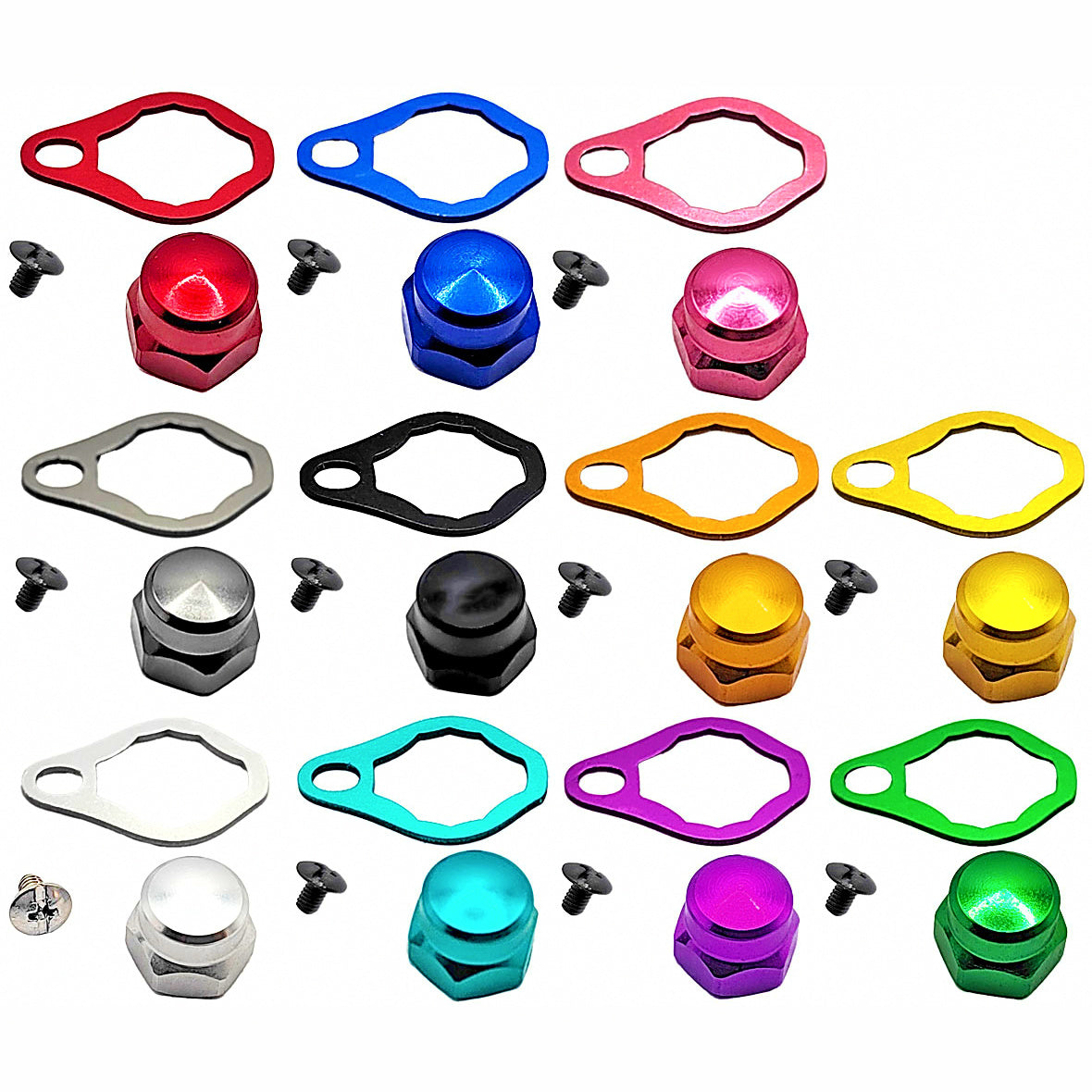 Baitcasting Reel Handle Nut & Locking Plate, Color Options