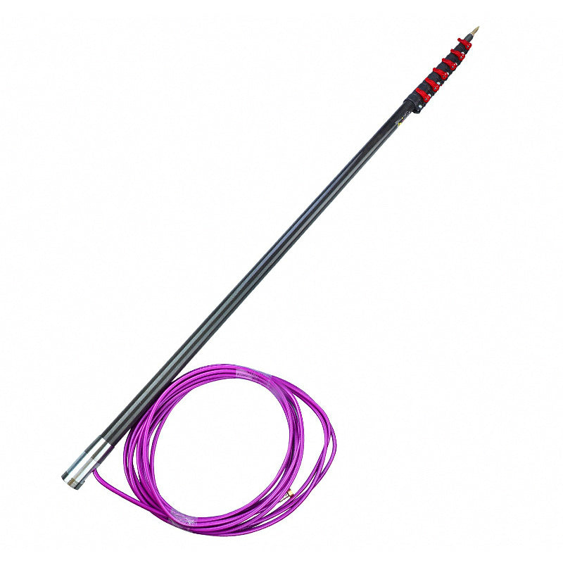 Telescopic Carbon Fiber Utility Pole, 6–17 m (19.7–55.8 ft)