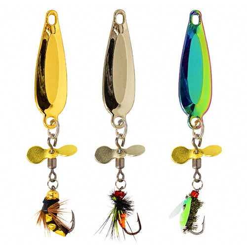 Propeller Fly Lure with Spinner Blade, 3–5.5 g (0.11–0.19 oz)