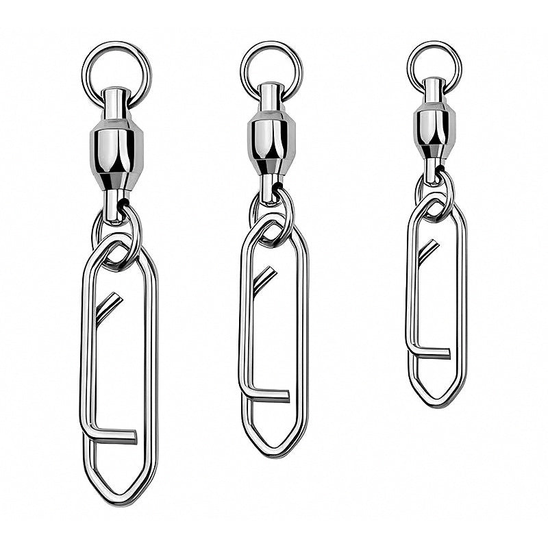 Bearing Swivel with Snap, Sizes 0-6, Black or White