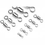 Nickel-Plated Figure-8 Swivel Connector, Black or White