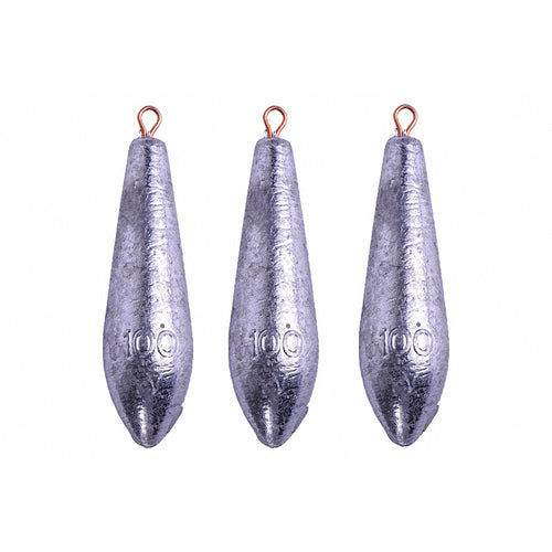 Willow Lead Sinker with Eyelet, 10–200 g (0.35–7.1 oz)