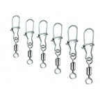 Reinforced Safety Pin Snap Swivels, Sizes #14–#2