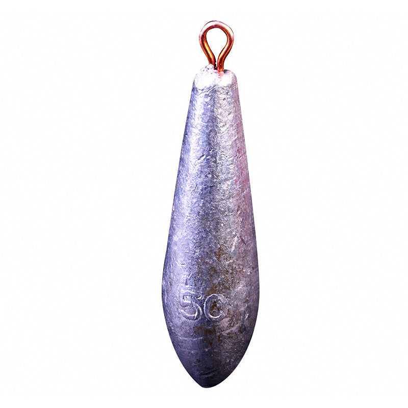 Willow Leaf Lead Sinkers, Through-Hole, 0.35–3.5 oz (10–100 g)
