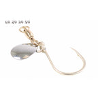 Spinner Flash Hooks with Bearing Swivel, 5-Pack, Sizes 1/0–5/0