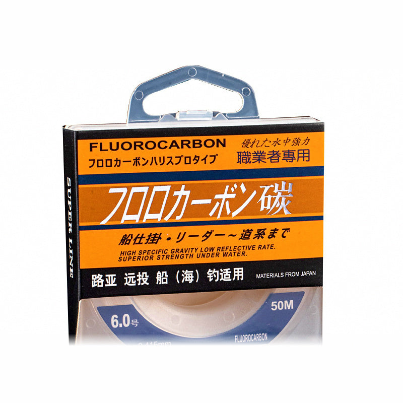 Carbon Leader Line, 50 m or 100 m, No. 0.6–8.0