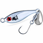 Silver Metal Casting Jig Spoon, 7–40 g (0.25–1.4 oz)
