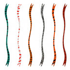 Silicone Jig Skirts, Split Tail, UV Printed, 3-Pack
