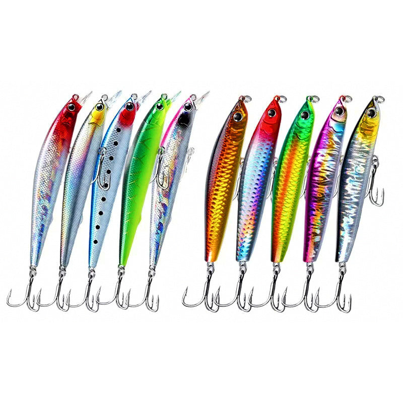 Minnow & Casting Pencil Lure Set, 7.5–18 g (0.26–0.63 oz)