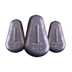 Flat Heart Sinker, 10 Pack, 0.63–6.88 oz (18–195 g)