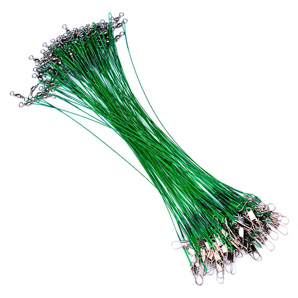 Pre-Made Steel Wire Leaders, 10 Pack
