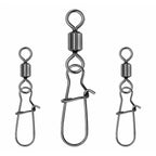 Carbon Steel Snap Swivels, Sizes 14 to 3/0, 1 or 50 Pack